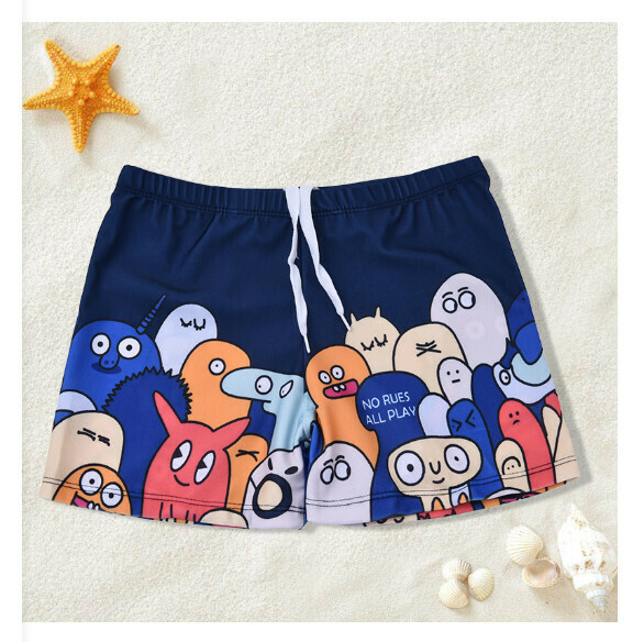 Hot recommended children's boxer swimming trunks [L-XL size] [Navy Blue] (contact customer service after placing the order to confirm the delivery size)