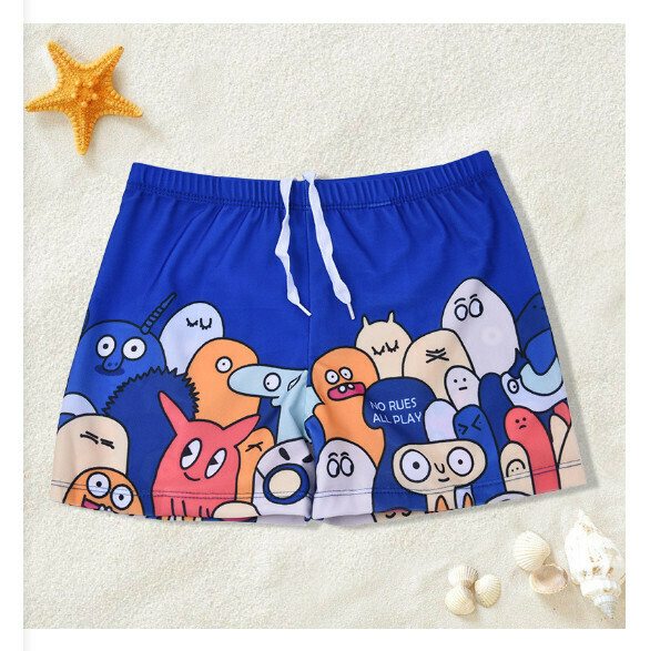 Hot recommended children's boxer swimming trunks [L-XL size] [Sapphire Blue] (contact customer service after placing the order to confirm the delivery size)