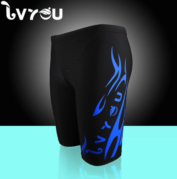 Hot recommended boxer swimming trunks [L-4XL] [8702-1# five-point blue label single pants] (contact customer service after placing the order to confirm the delivery size)