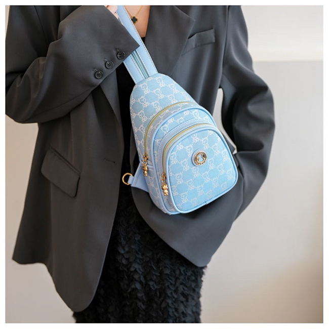 熊熊多功能胸包-三色現貨