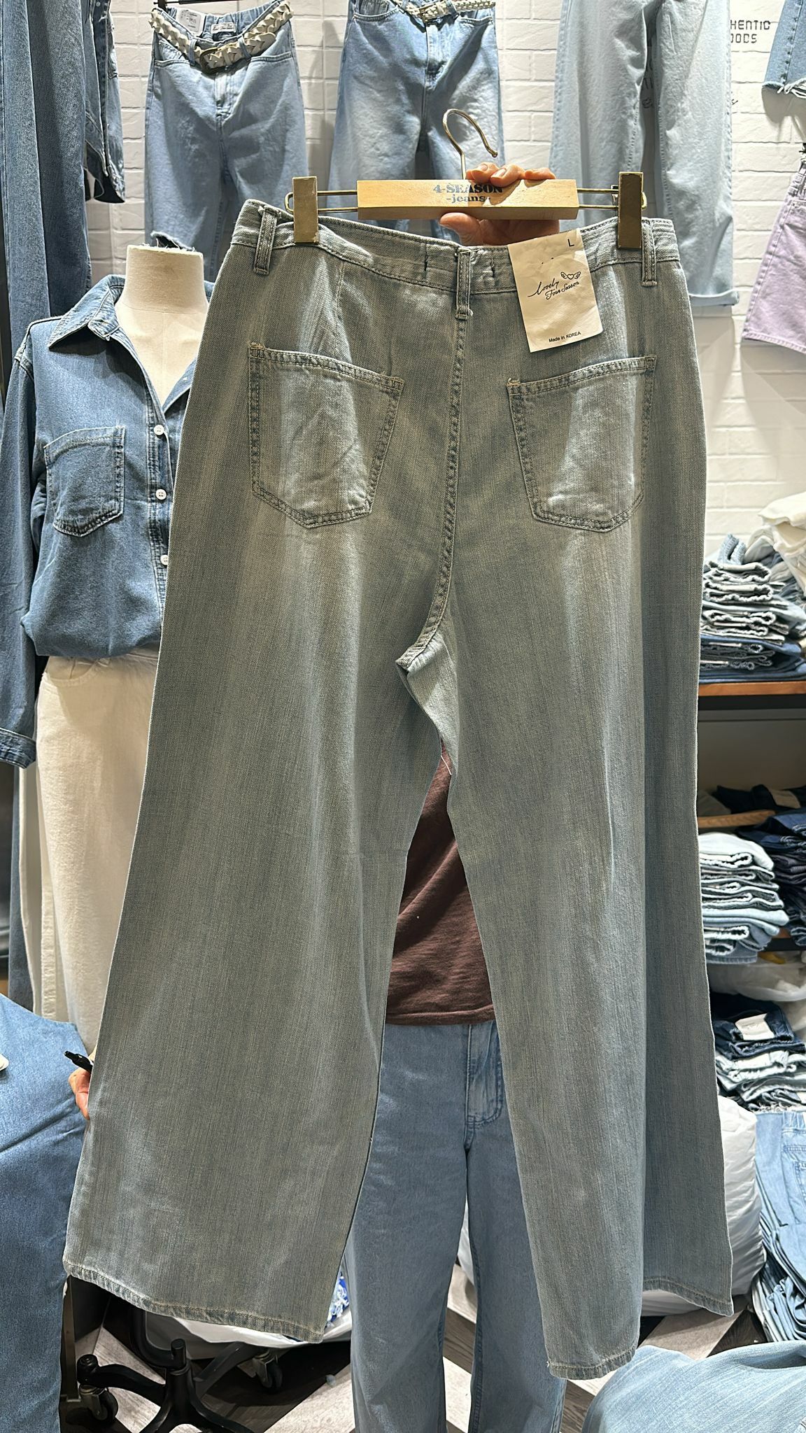 TC86 闊腳牛仔褲