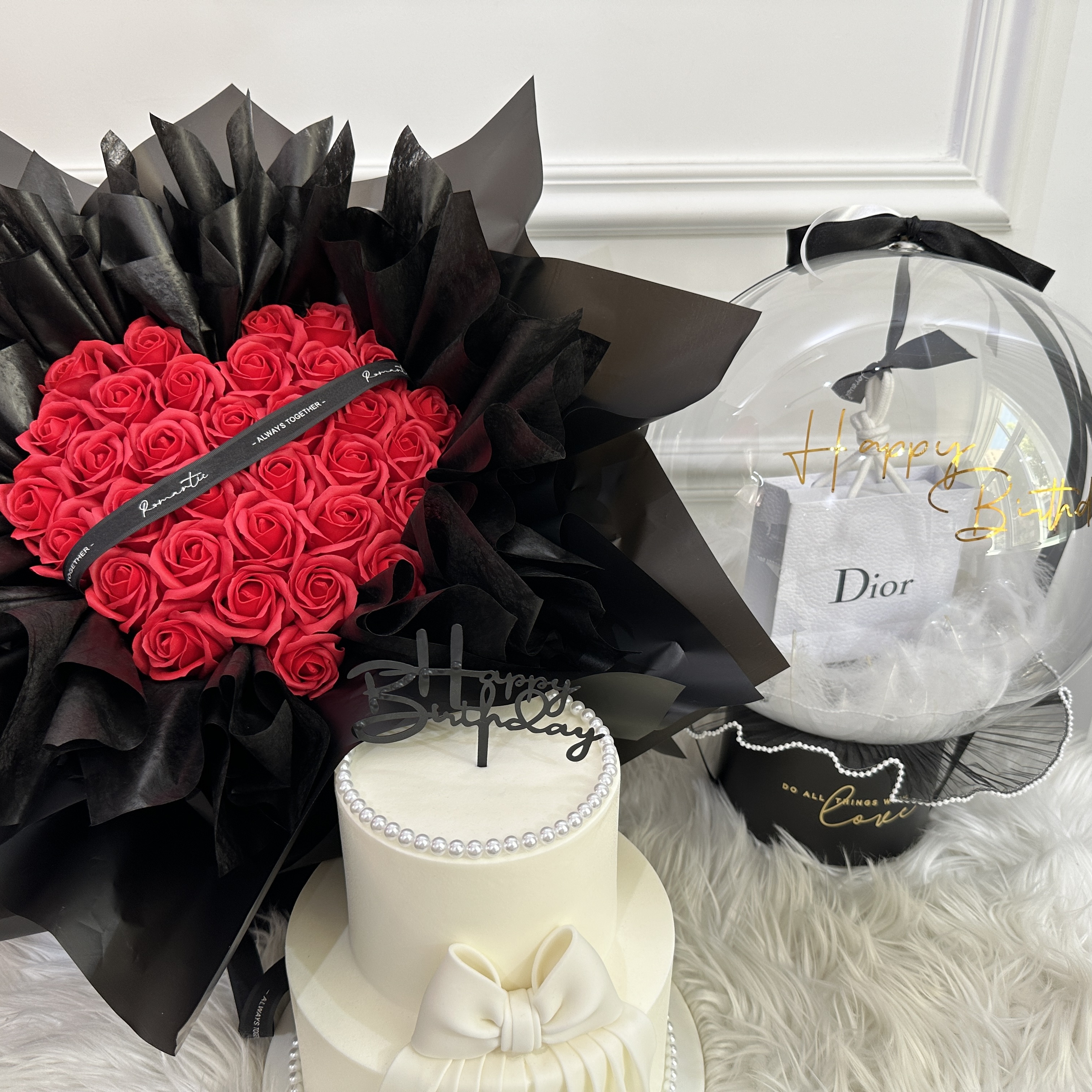 花禮系列丨33朵香皂玫瑰花束