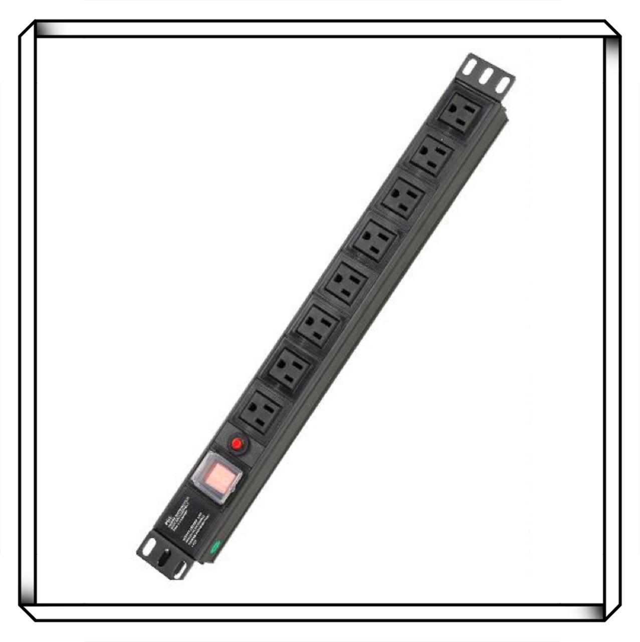 機櫃 PDU 8孔 電源插座 鋁外殼 AWG14 粗電線 1875W 電源 延長線