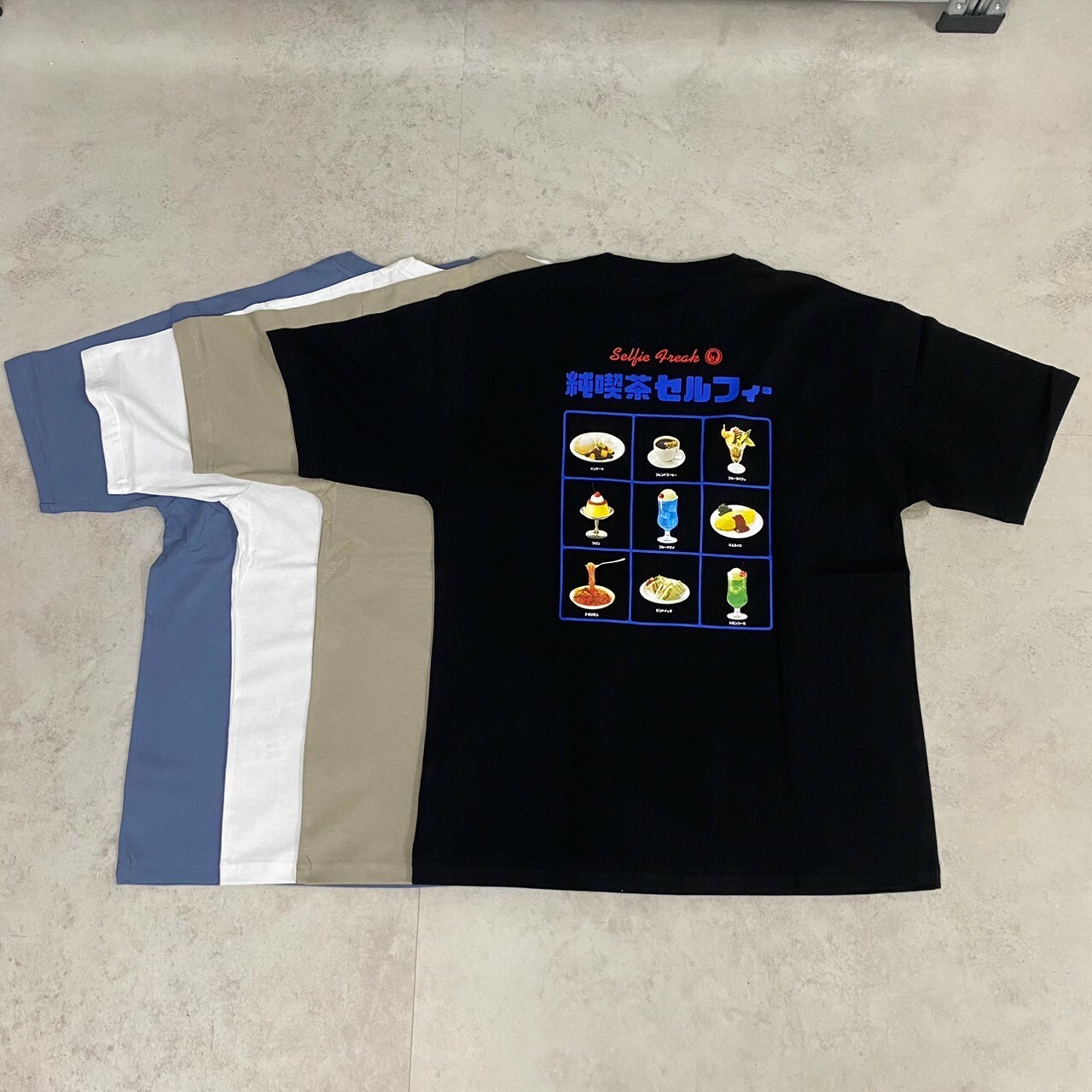 Selfie Freak 咖啡廳飲食九宮格短Tee I-24551321