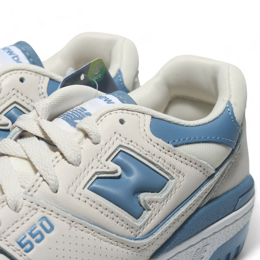 NEW BALANCE 休閒鞋 NB 550 米色 藍 皮革 復古鞋 女 BBW550AI