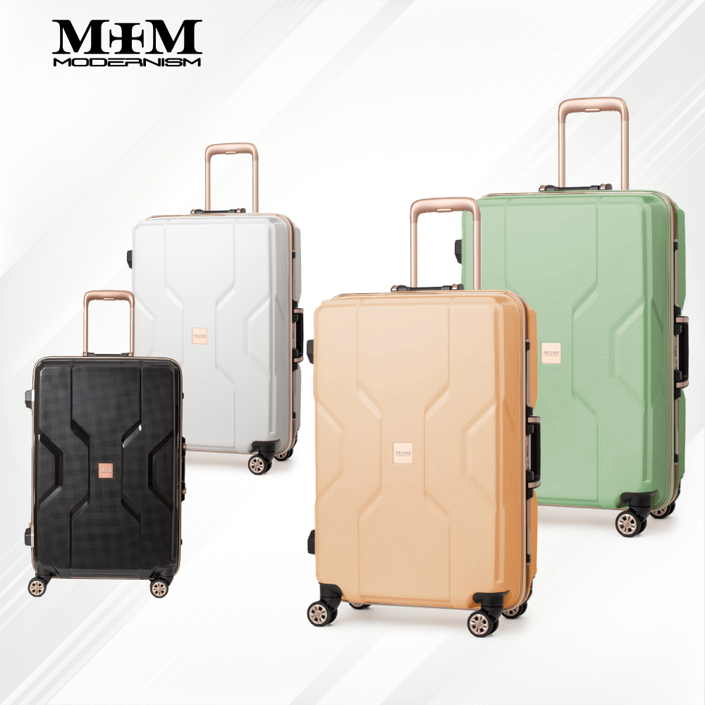 MOM M3002 20" 24" 28" 耐衝擊PP鋁框行李箱