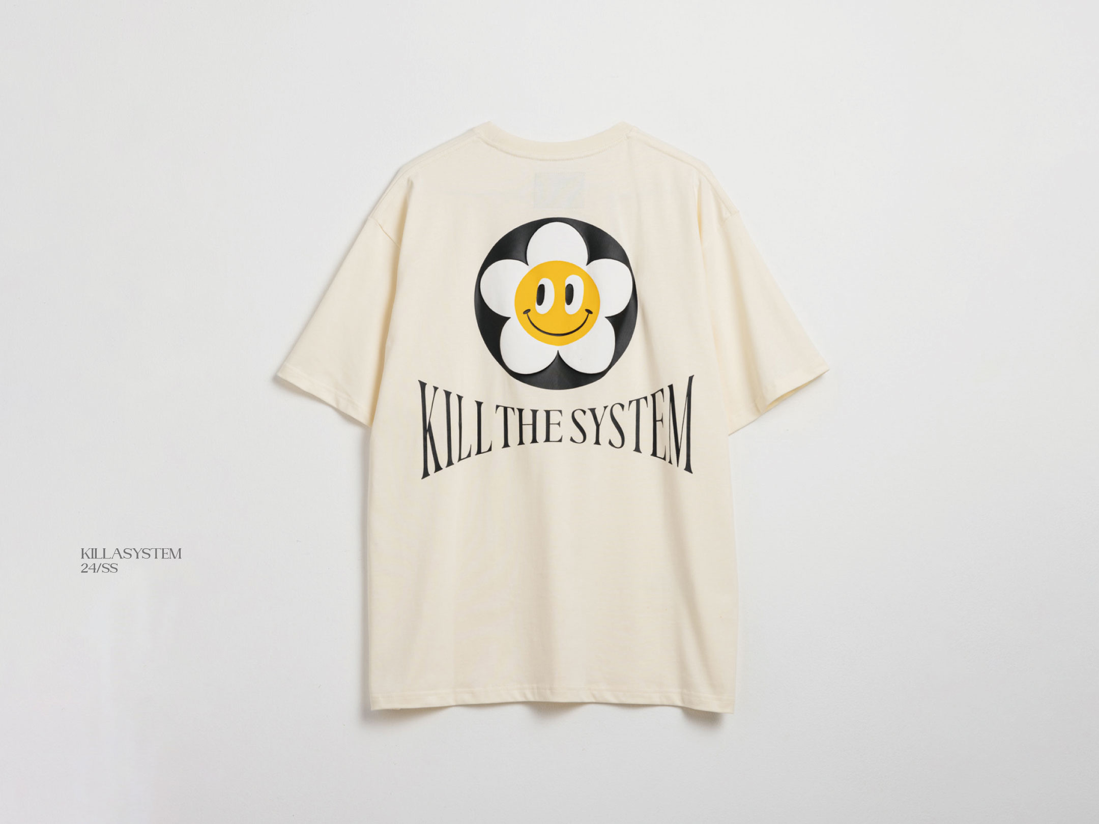 KILLASYSTEM 24S/S FLOAM SMILE FACE TEE