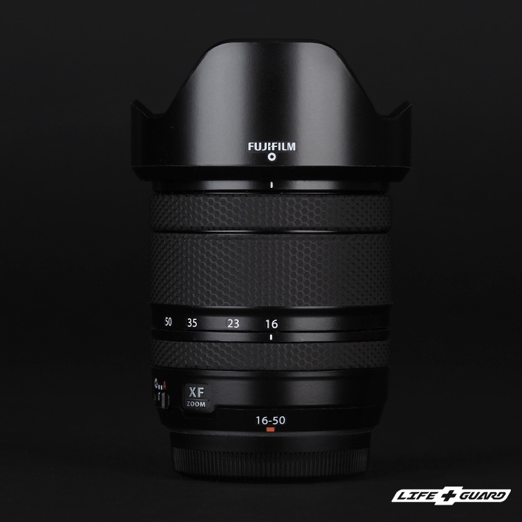 LIFE+GUARD FUJIFILM XF 16-50mm F2.8-4.8 專用鏡頭貼膜｜緞面黑質感設計
