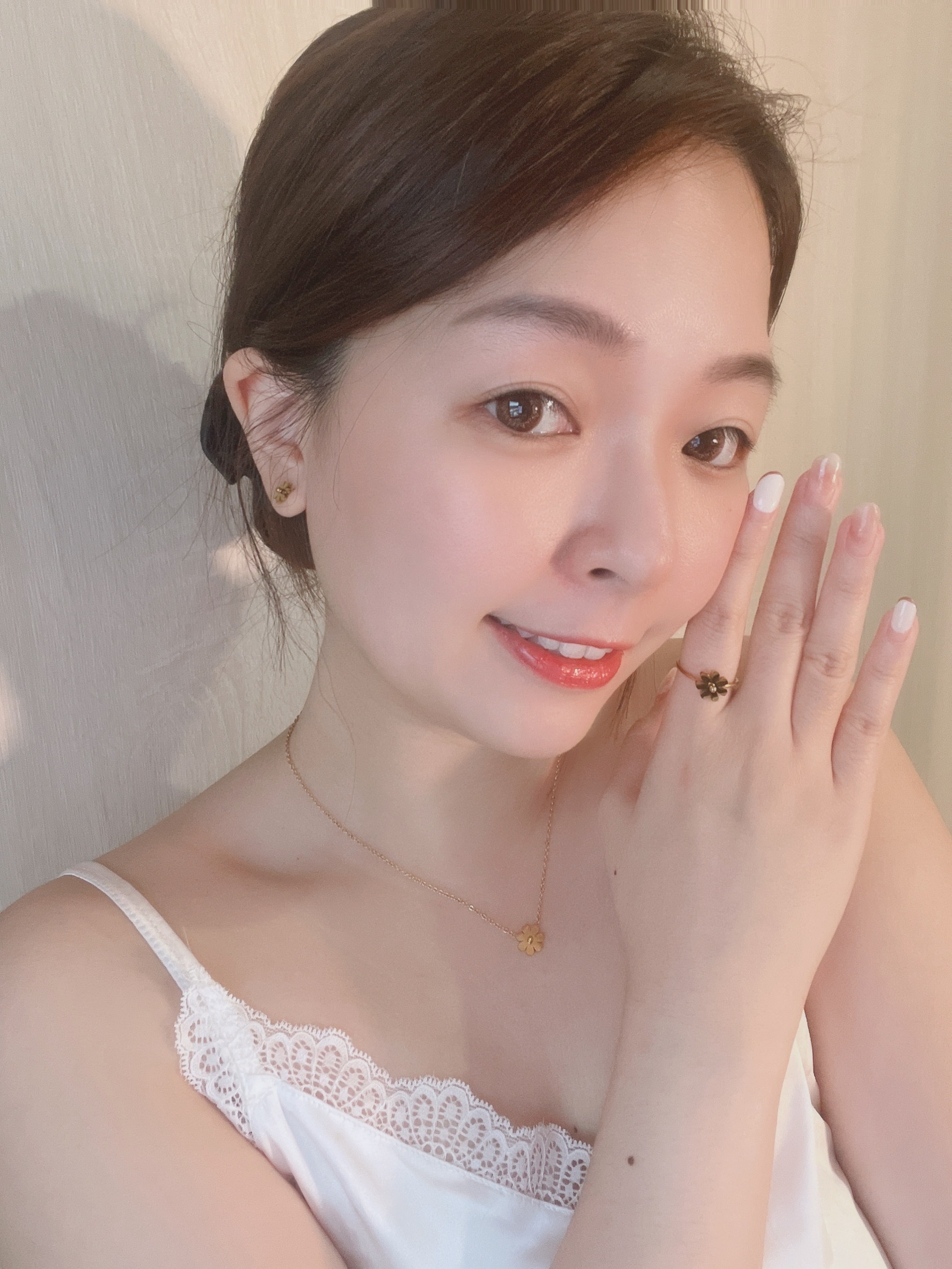 小雛菊Belides金色不褪色鈦鋼戒指