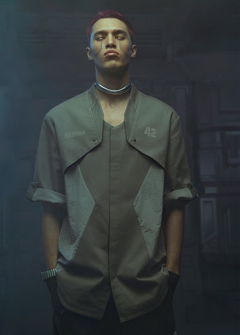 不作惡「02式終端作訓襯衣」L11025 深磁灰