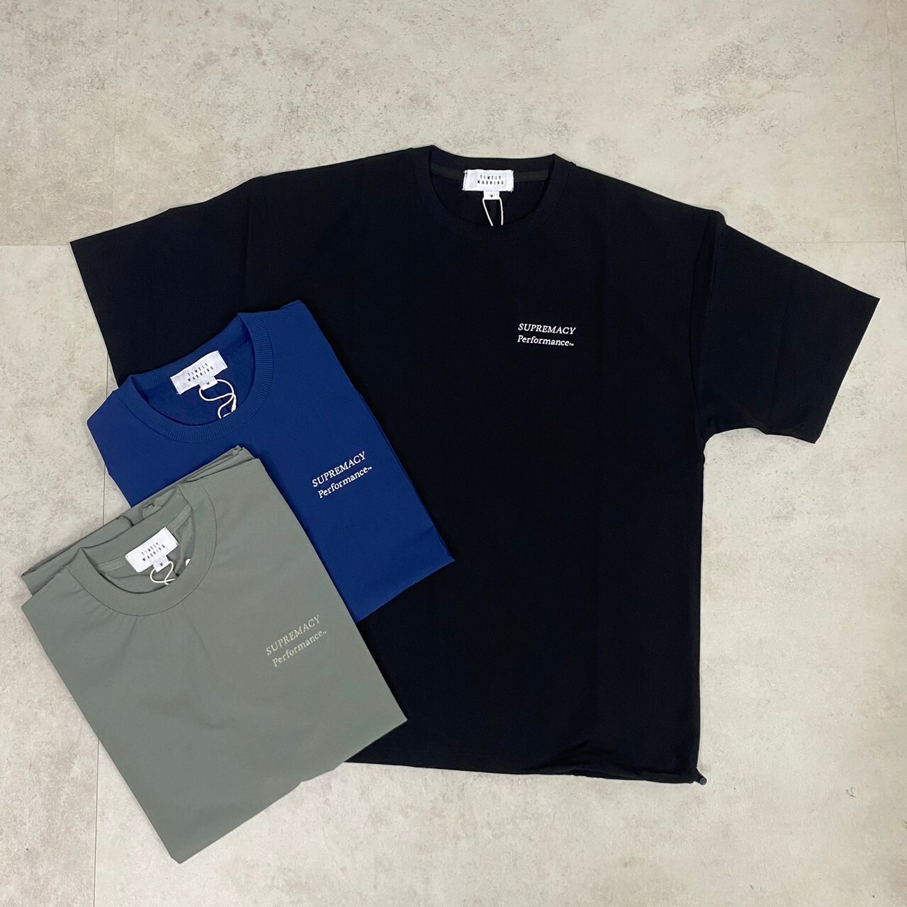 Timely Warning 尼龍科技單點刺繡Tee M-24551020