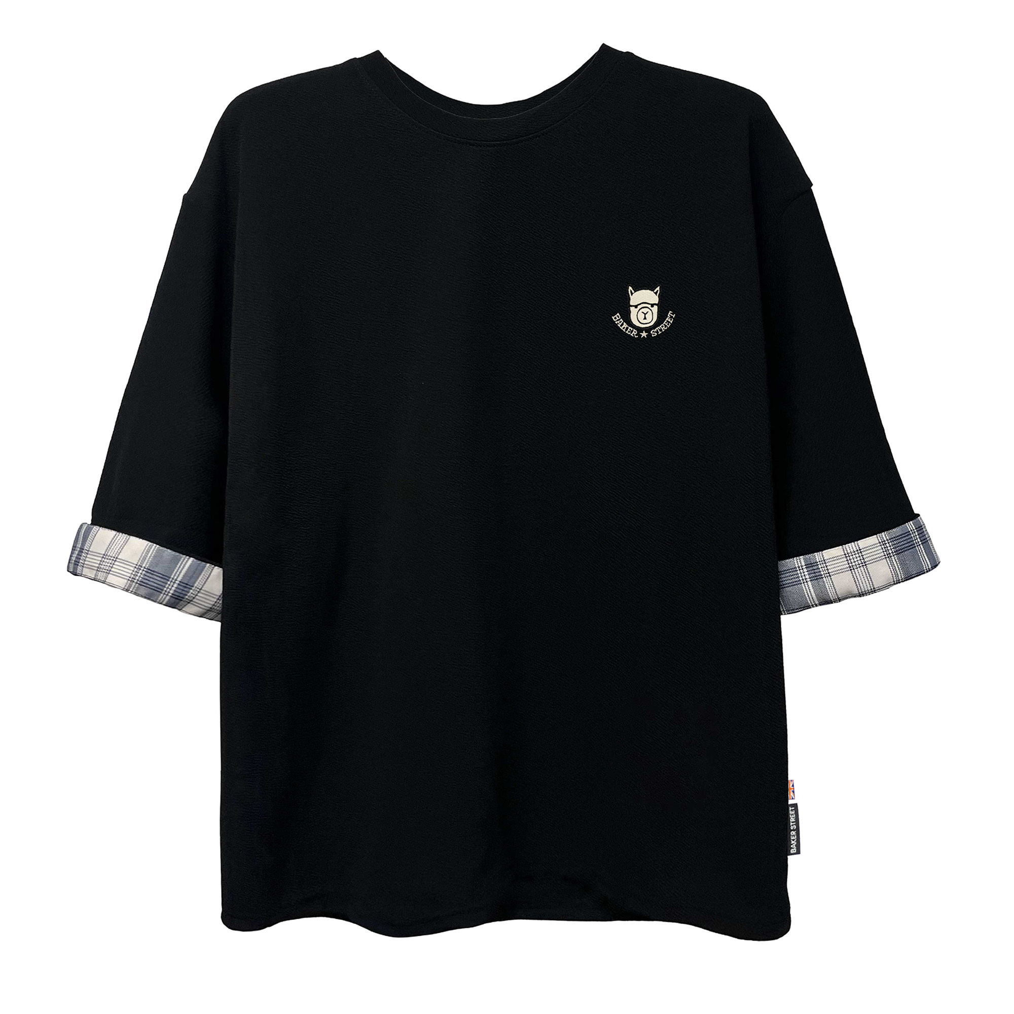 羊駝刺繡七分袖Ｔ