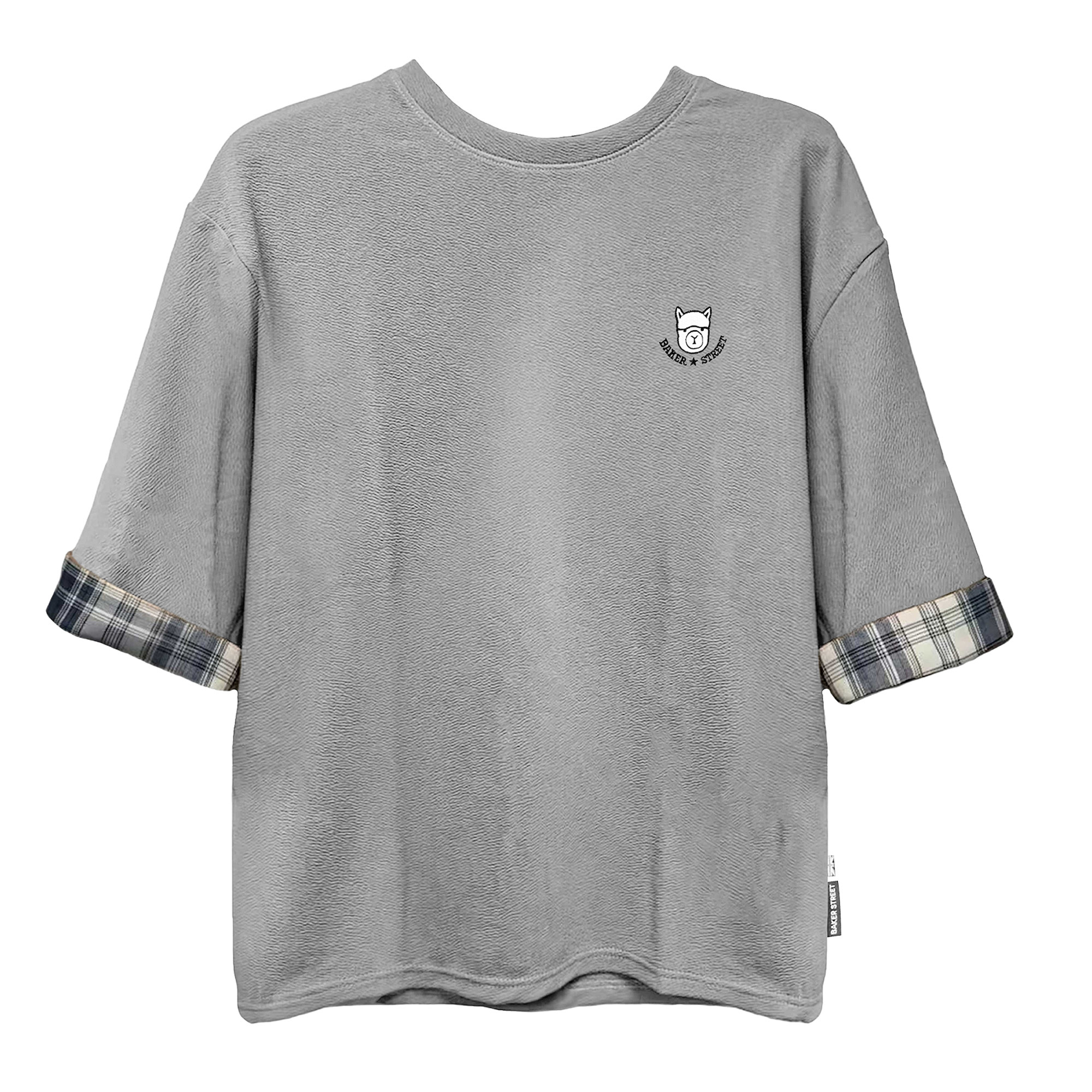 羊駝刺繡七分袖Ｔ