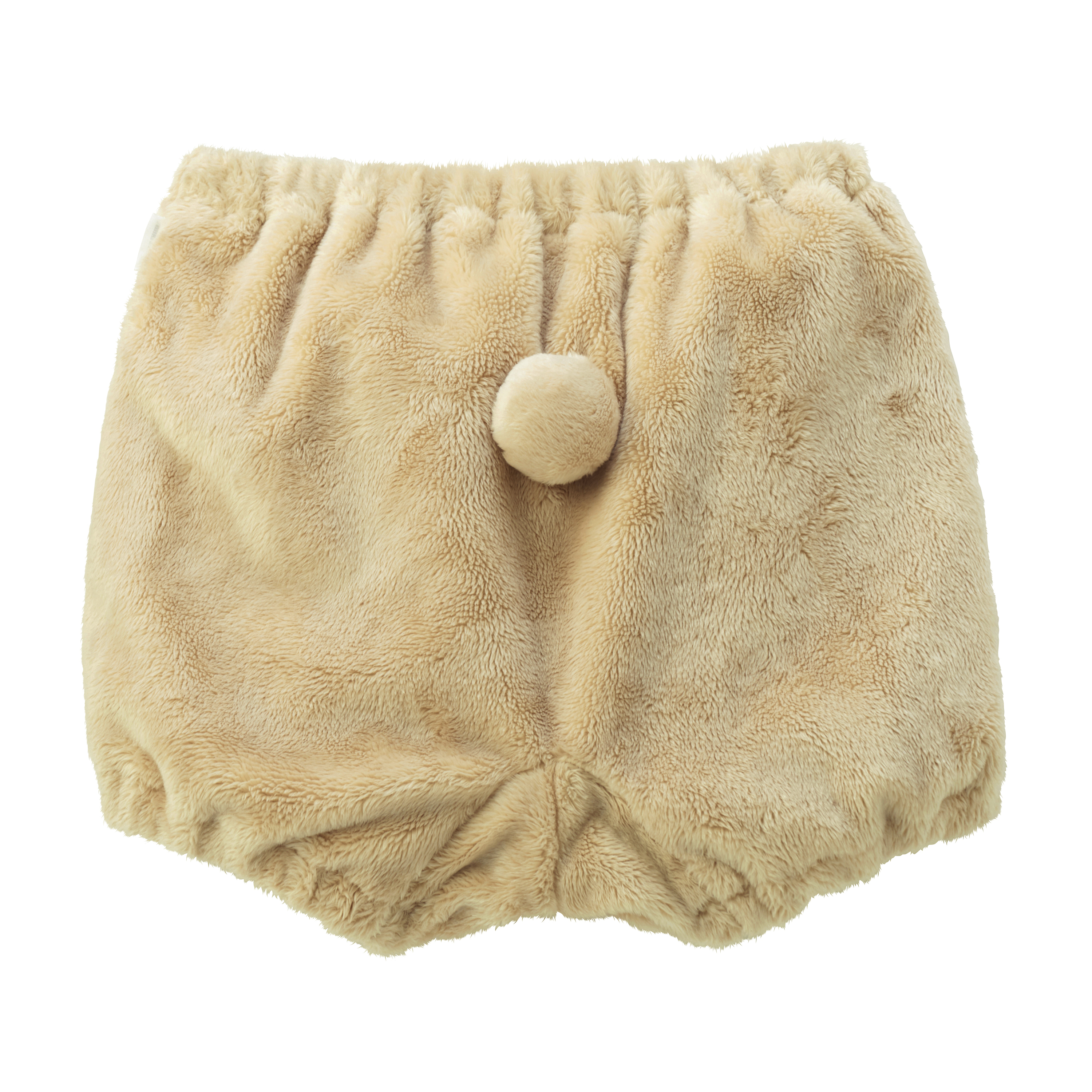 極細絨燈籠褲-駝