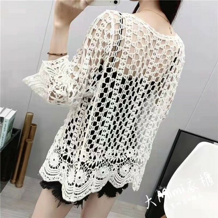 洞洞鏤空罩衫
