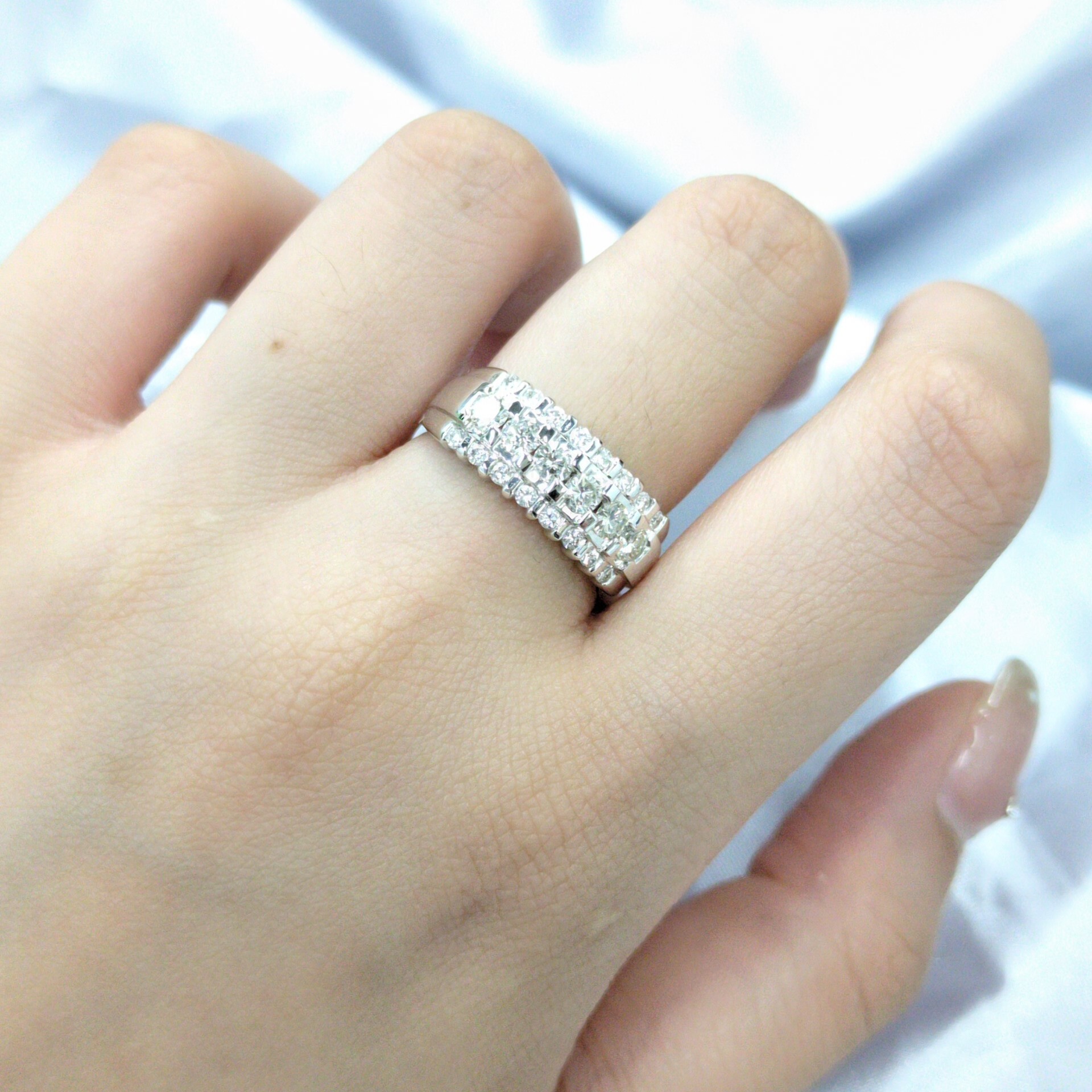 18K White Gold 0.80ct Diamond Ring