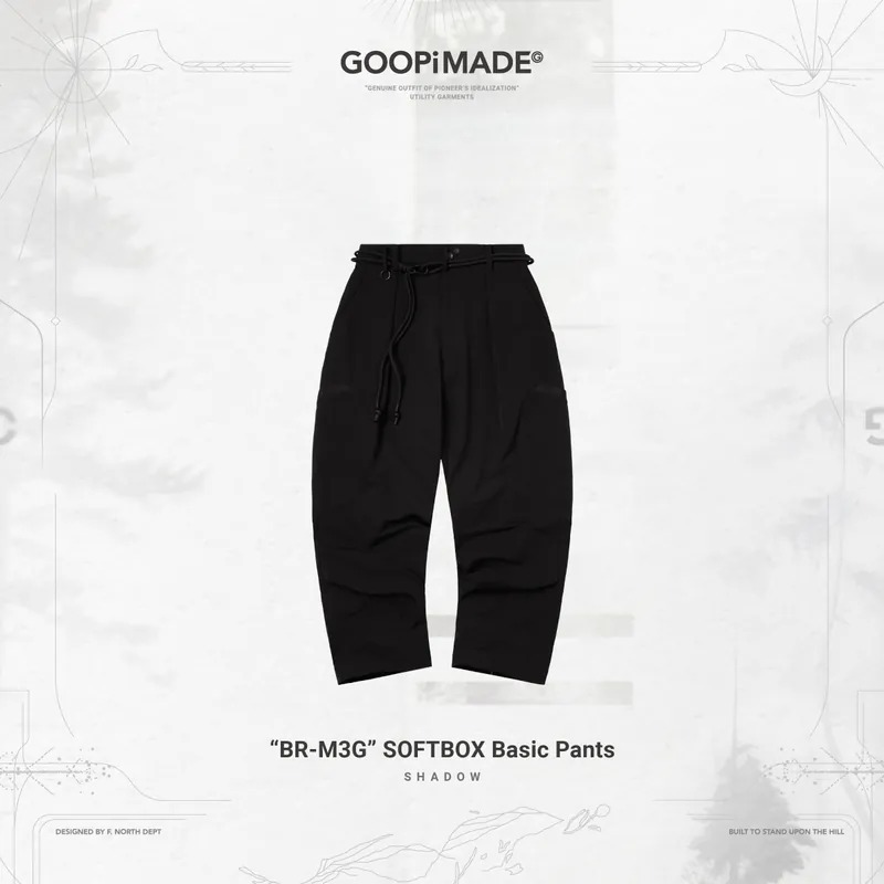 GOOPiMADE BRM1G SOFTBOX basic pant サイズ1 GOOPiMADE - “BR-M3G“ SOFTBOX Basic Pants - SHINKIROU1.0