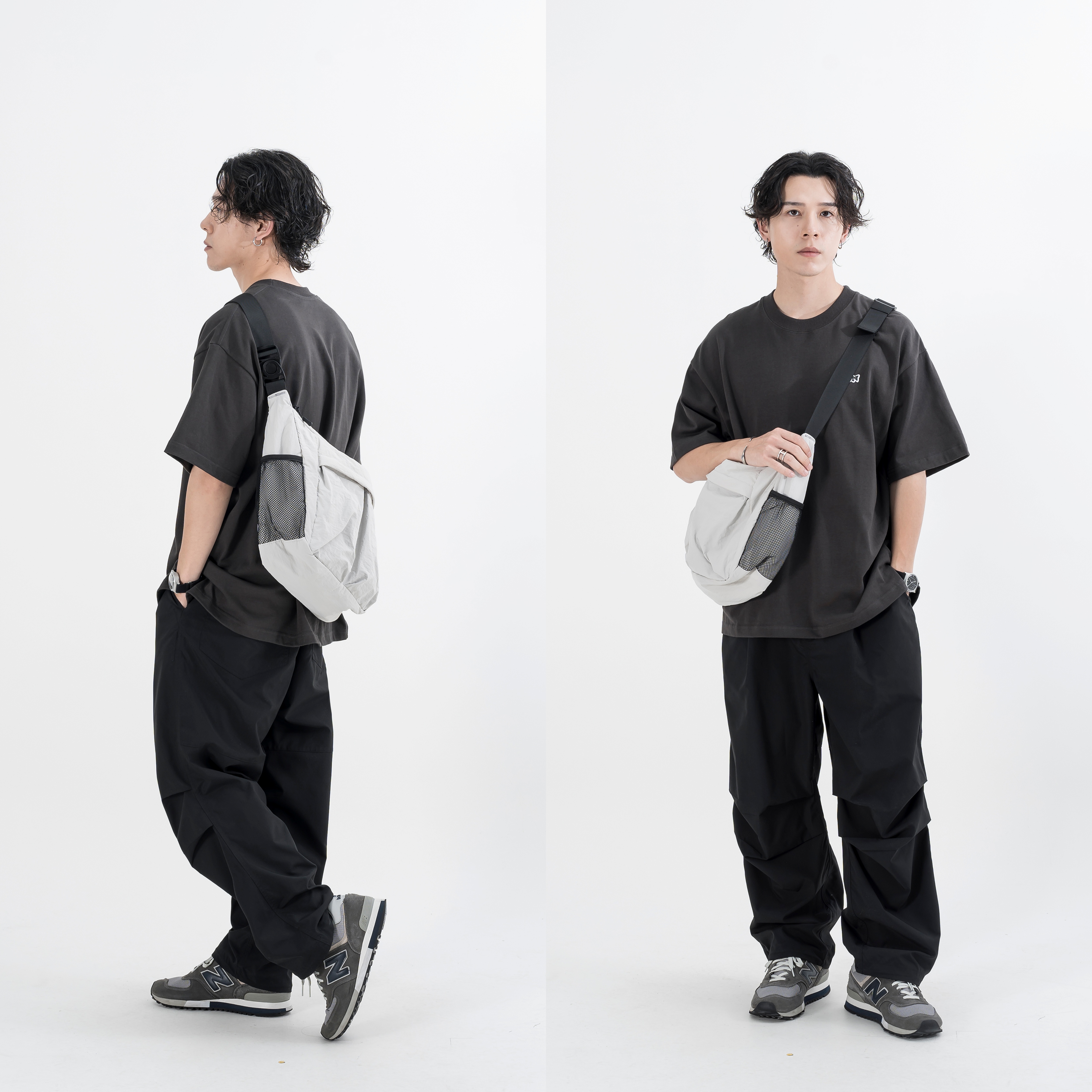 AGILITY Teflon® Half Moon Crossbody Bag 半月跨斜側背包[B-HB]