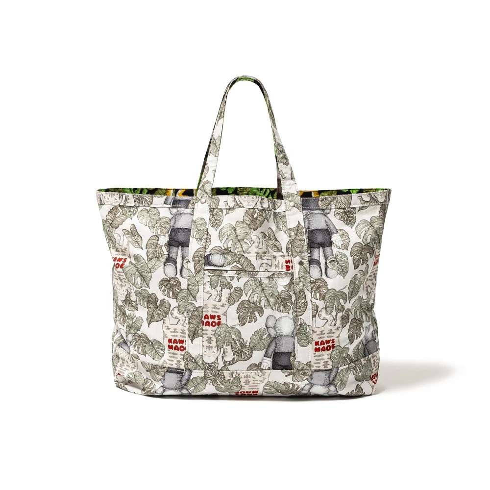 バッグ KAWS MADE REVERSIBLE TOTE BAG HUMAN MADE KAWS MADE REVERSIBLE TOTE BAG XX27GD019 Limited