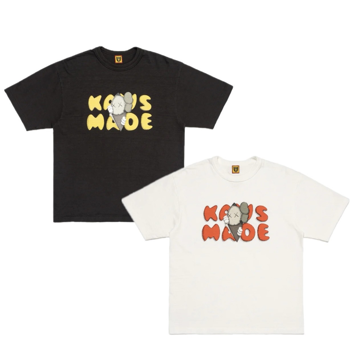 聯名款 HM HUMAN MADE KAWS MADE GRAPHIC T-SHIRT #1 公仔打開布幕 短TEE 短T 短袖上衣