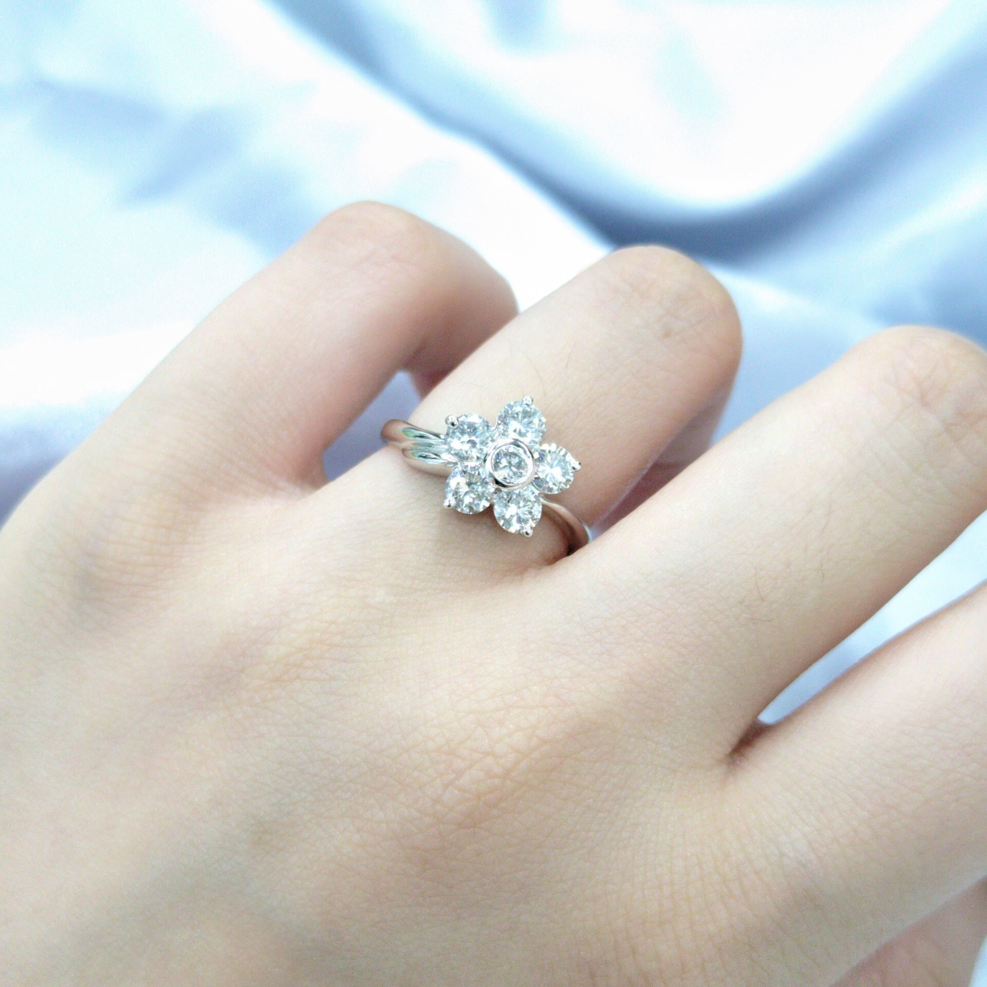 18K White Gold 1.03ct Diamond Ring