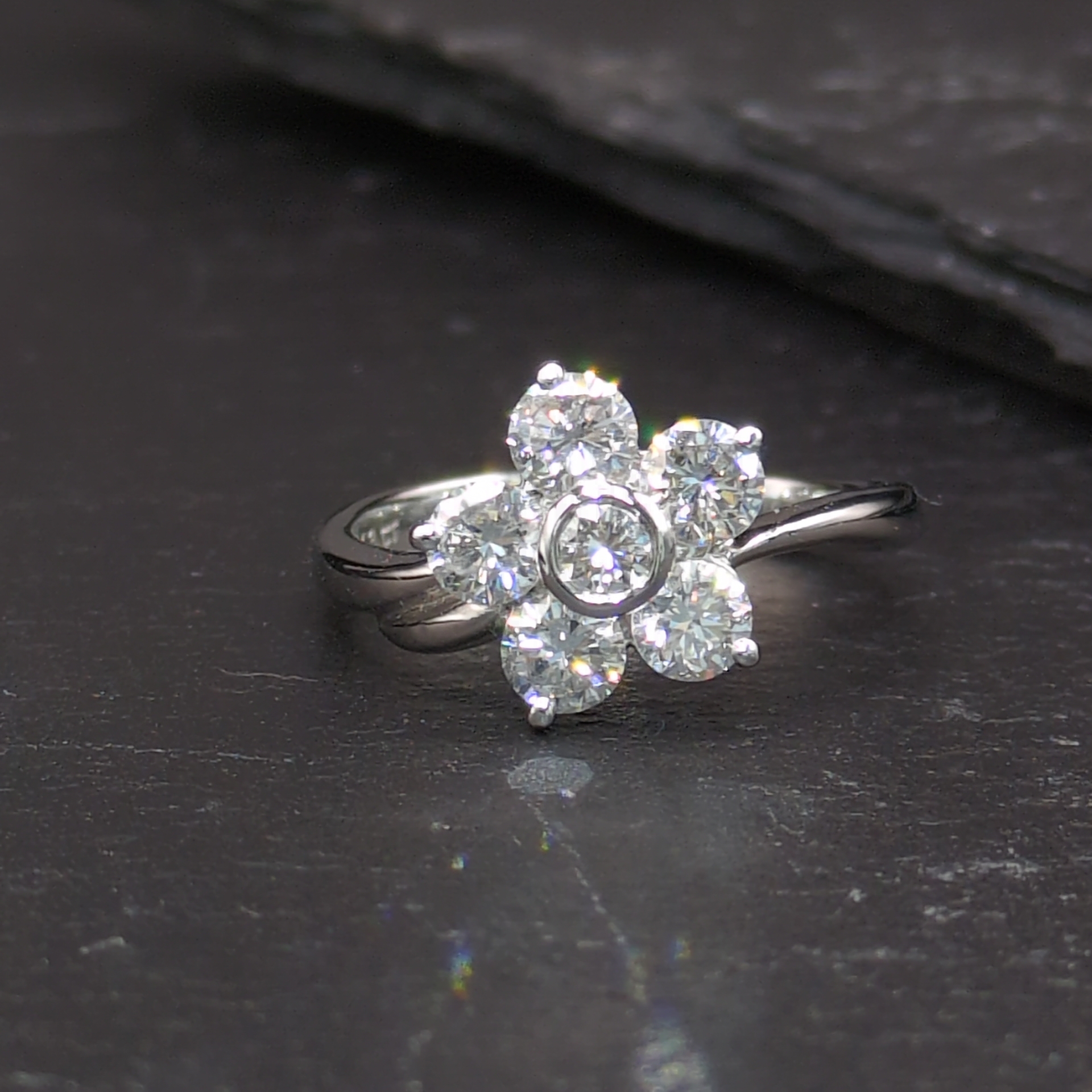 18K White Gold 1.03ct Diamond Ring