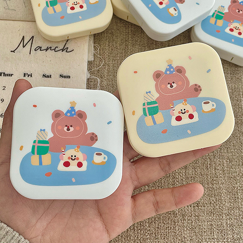 《4462》可愛生日小熊隱形眼鏡盒