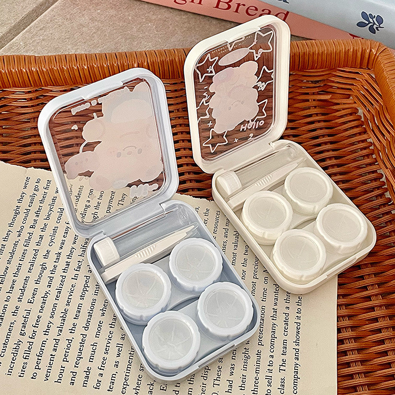 《4464》可愛簡約小熊隱形眼鏡盒