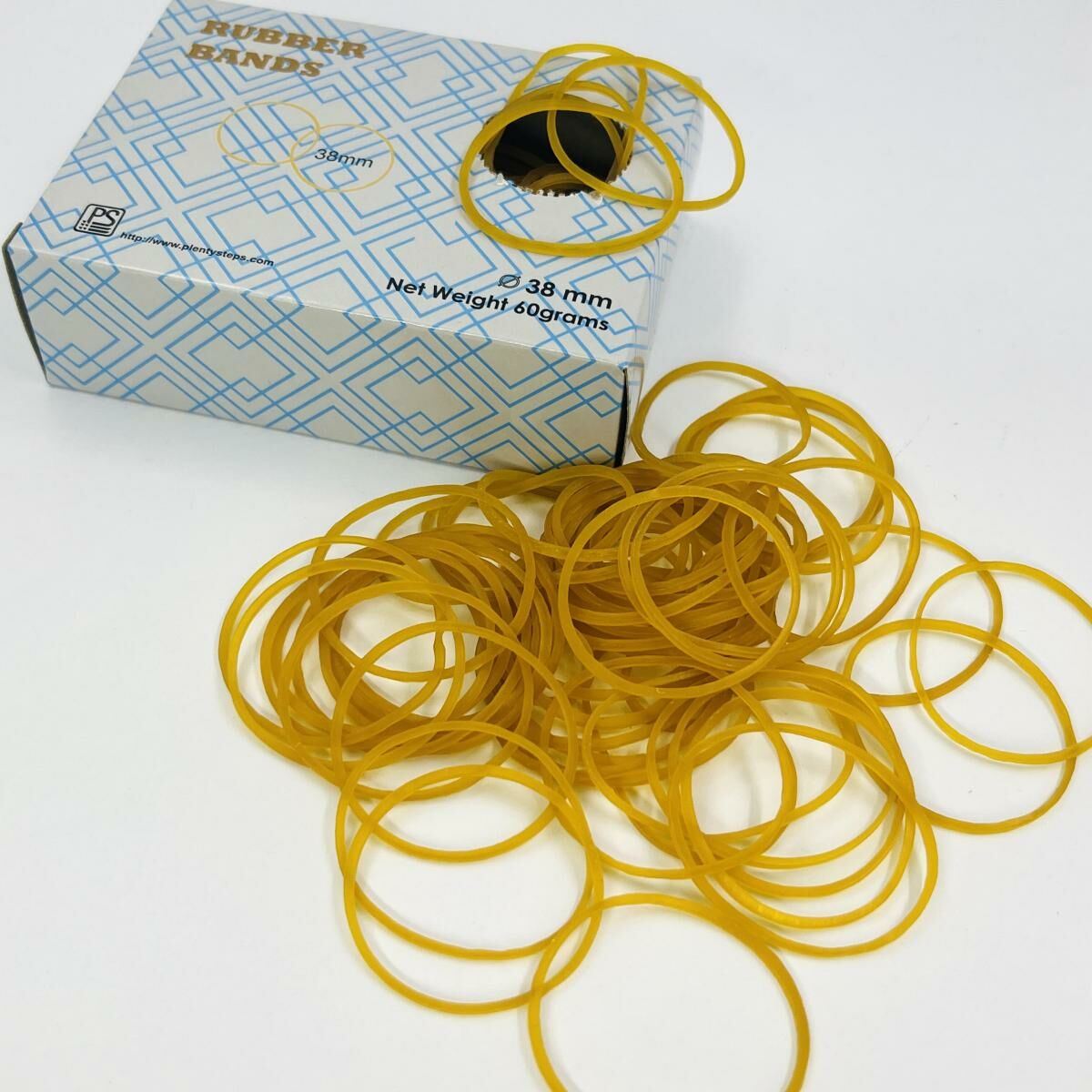 多致紙品 - PS 盒裝 純色 1-1/2吋 橡皮圈/橡筋 - 1 盒裝