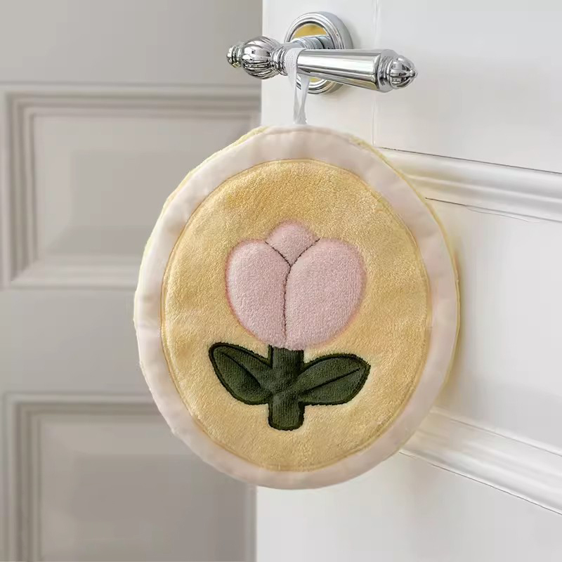 擦手巾∣自然系列 粉色鬱金香∣FOHO