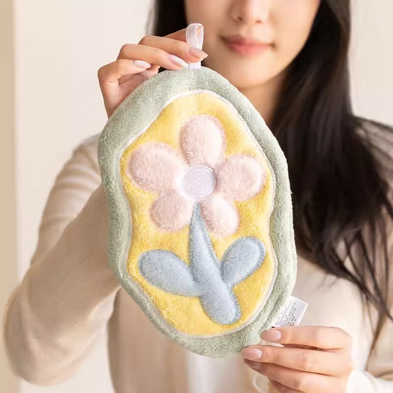 擦手巾∣自然系列 綠色小雛菊∣FOHO