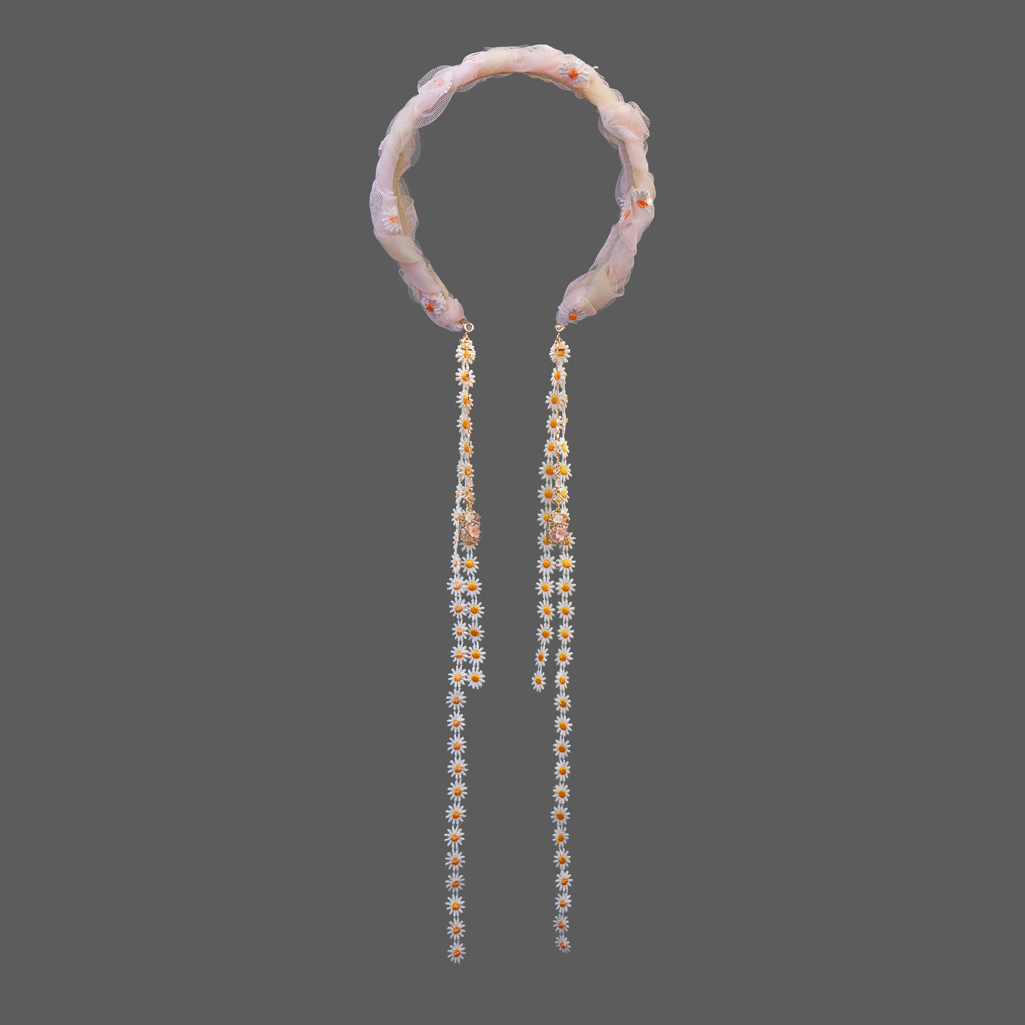 Swirling Sea Braided Chiffon Hairband