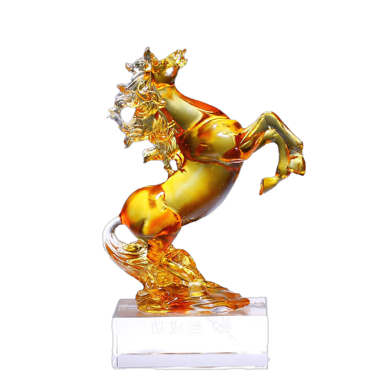 鹿港窯禮品館│琉璃馬擺件 馬到成功/一馬當先/走馬上任 桌面工藝品 開業開市禮品 辦公室裝飾品 高檔禮品