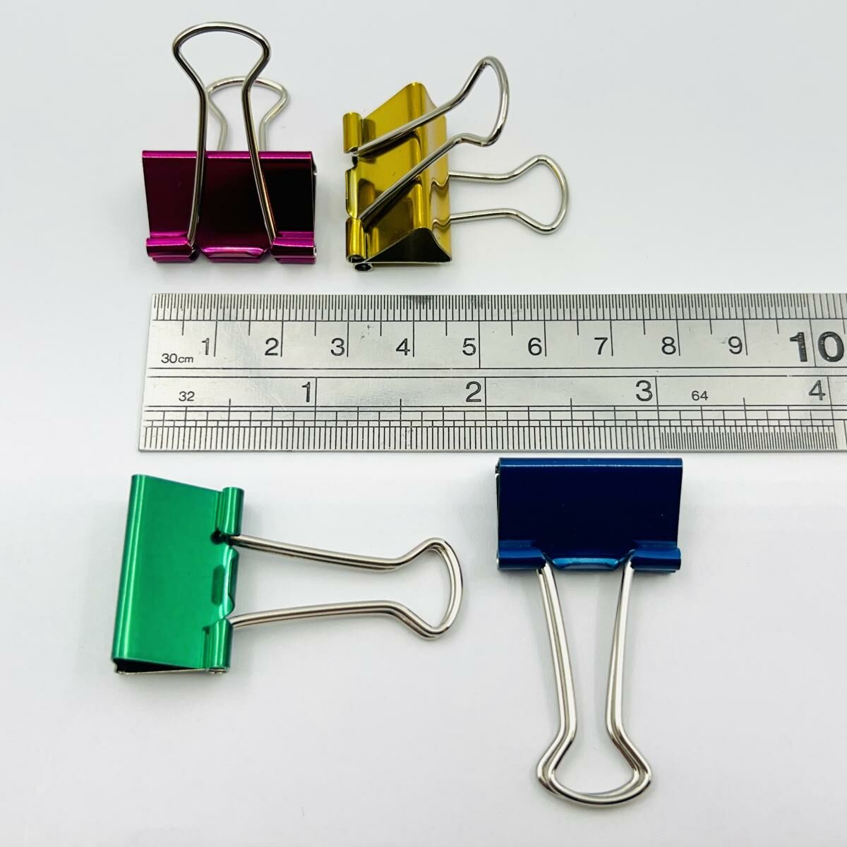 啟行® 金屬色 1寸長尾夾 / 反尾夾, 48個裝 (5色) #11725