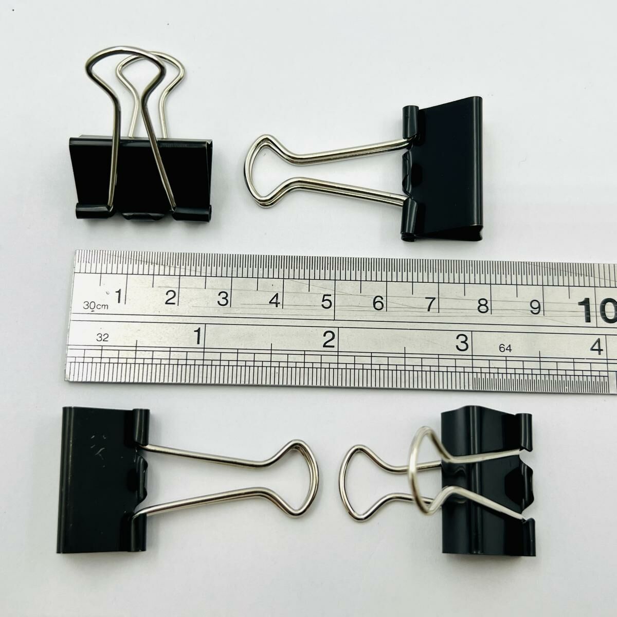 啟行® 黑色 1寸長尾夾 / 反尾夾, 48個裝 #10944