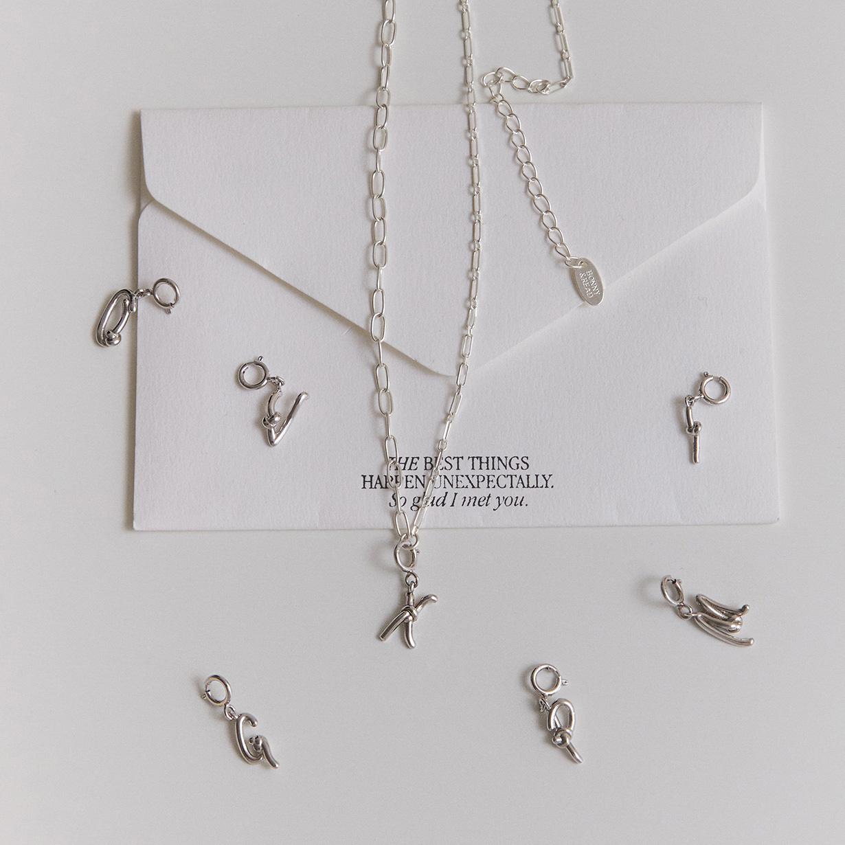 平價飾品,純銀,客製化英文字母手鍊,項鍊