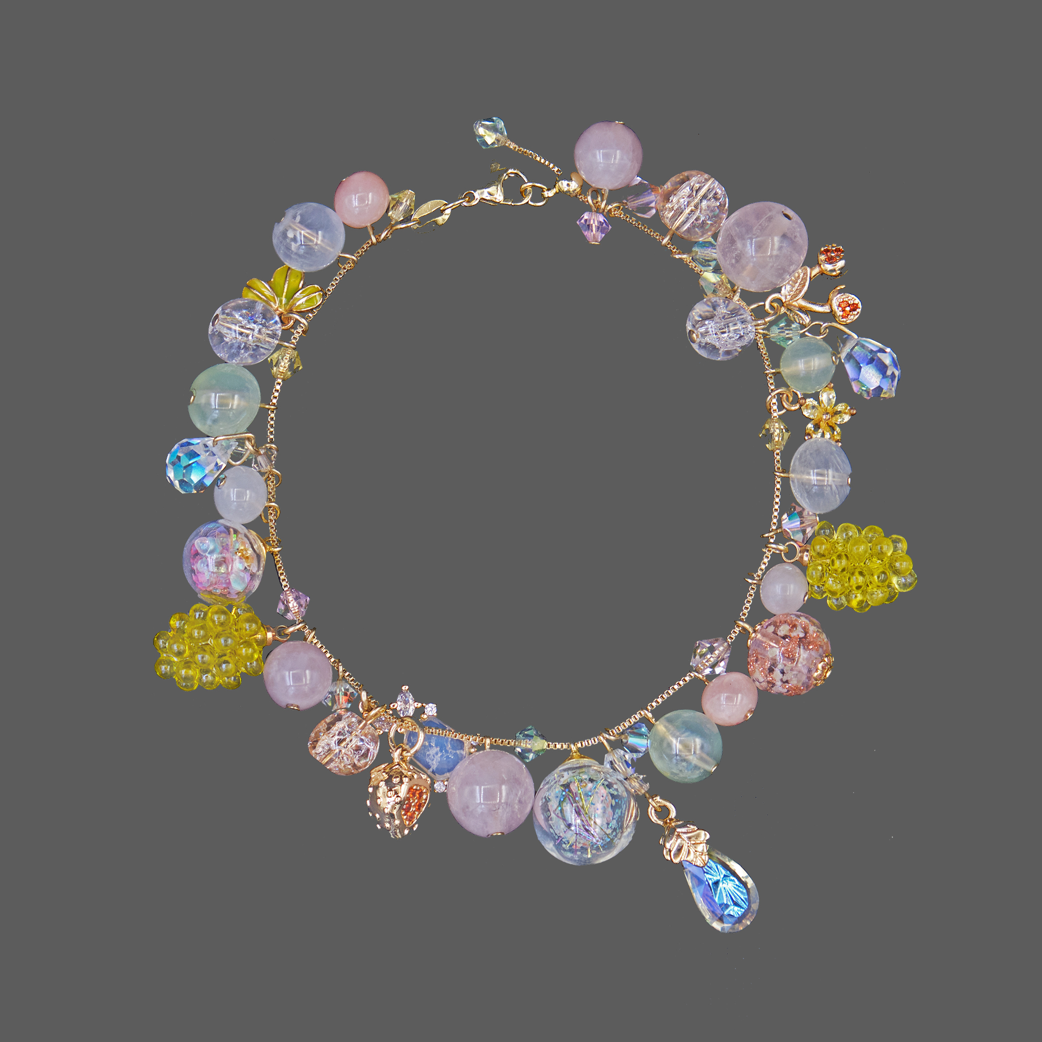 Afternoon Spa Bubble Bath Rose Gold-Plated Bracelet