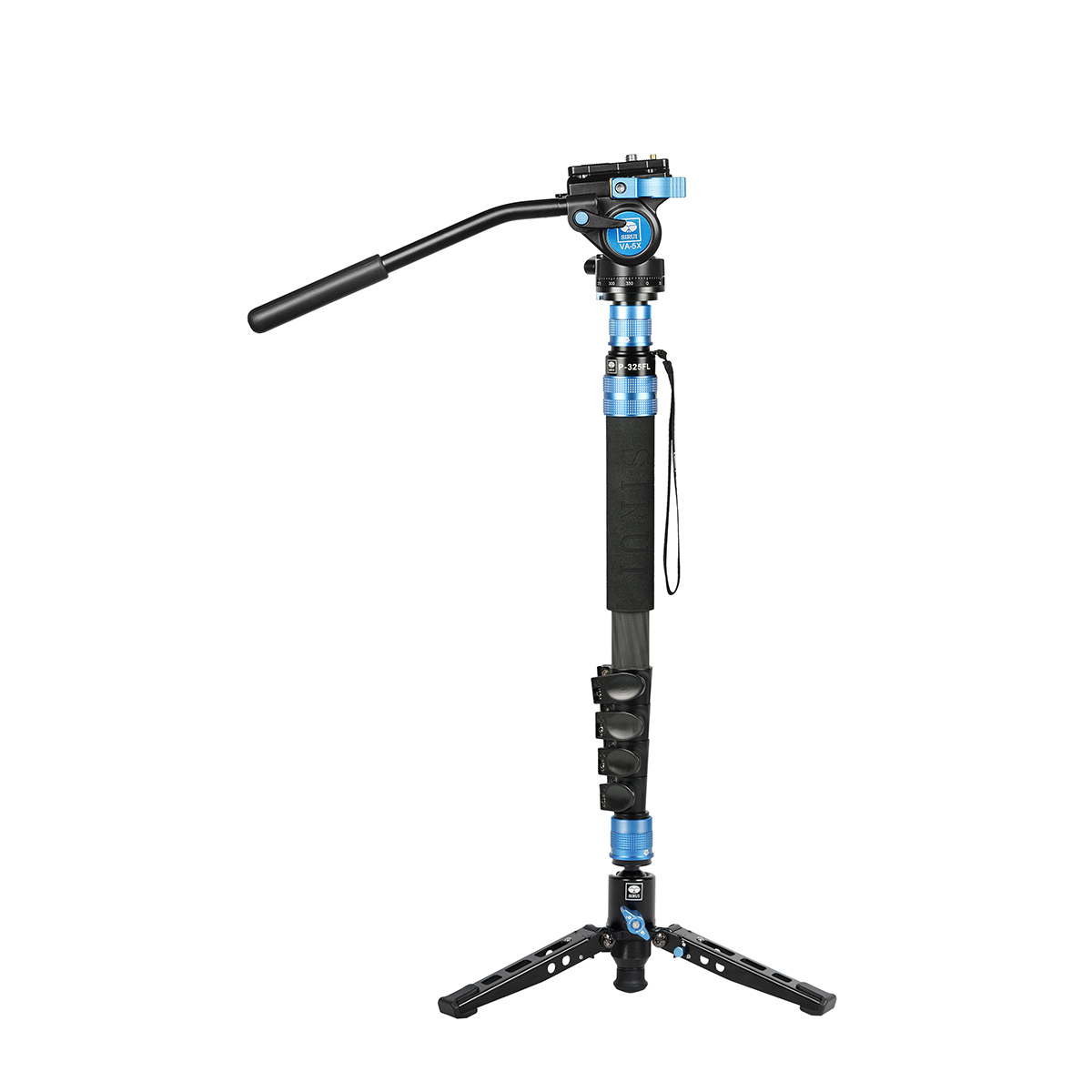SIRUI P-325FL+VA-5X 多功能旋轉碳纖維單腳架 (含VA-5X油壓雲台)