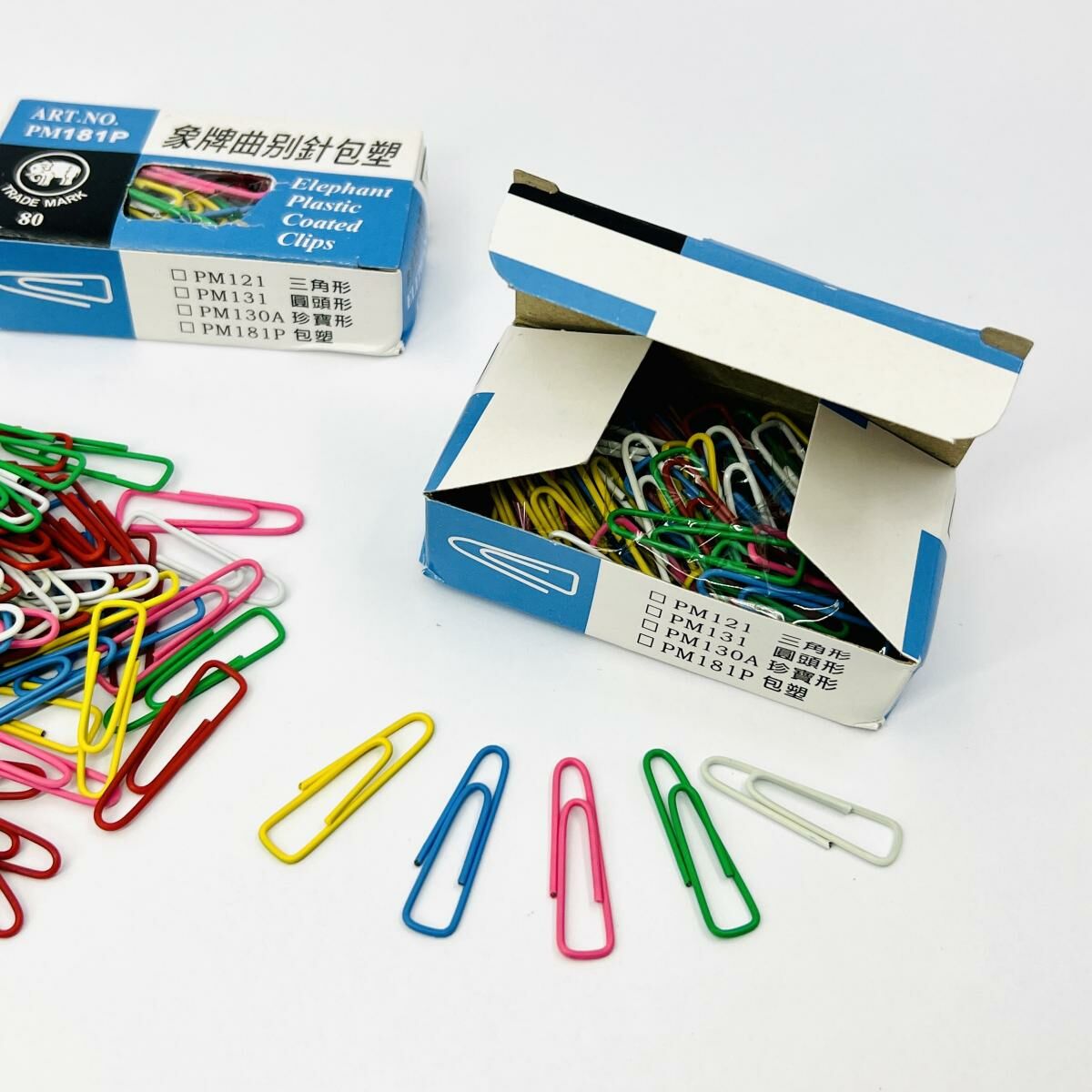 象牌® 三角顏色萬字夾, 30mm (80個裝) X 2盒 (曲別針)