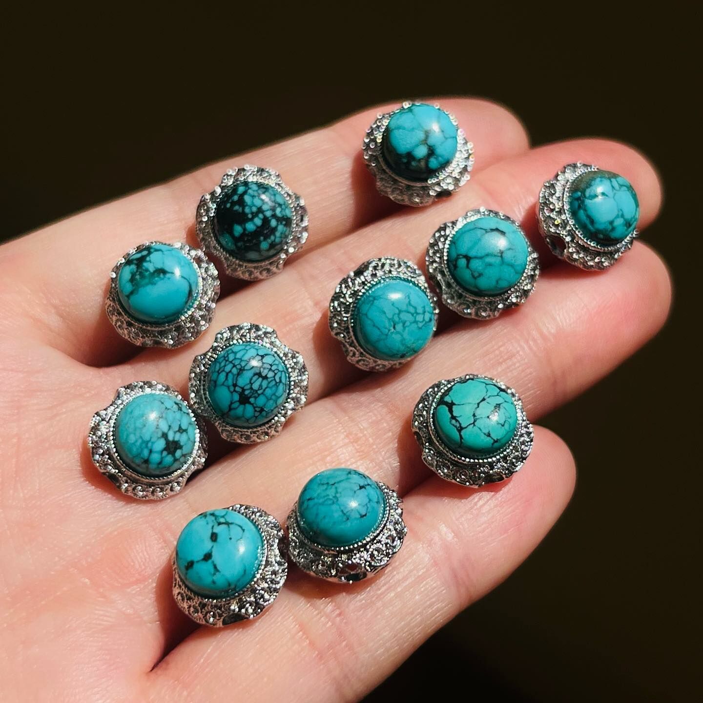 [原石] 綠松石 串珠配件