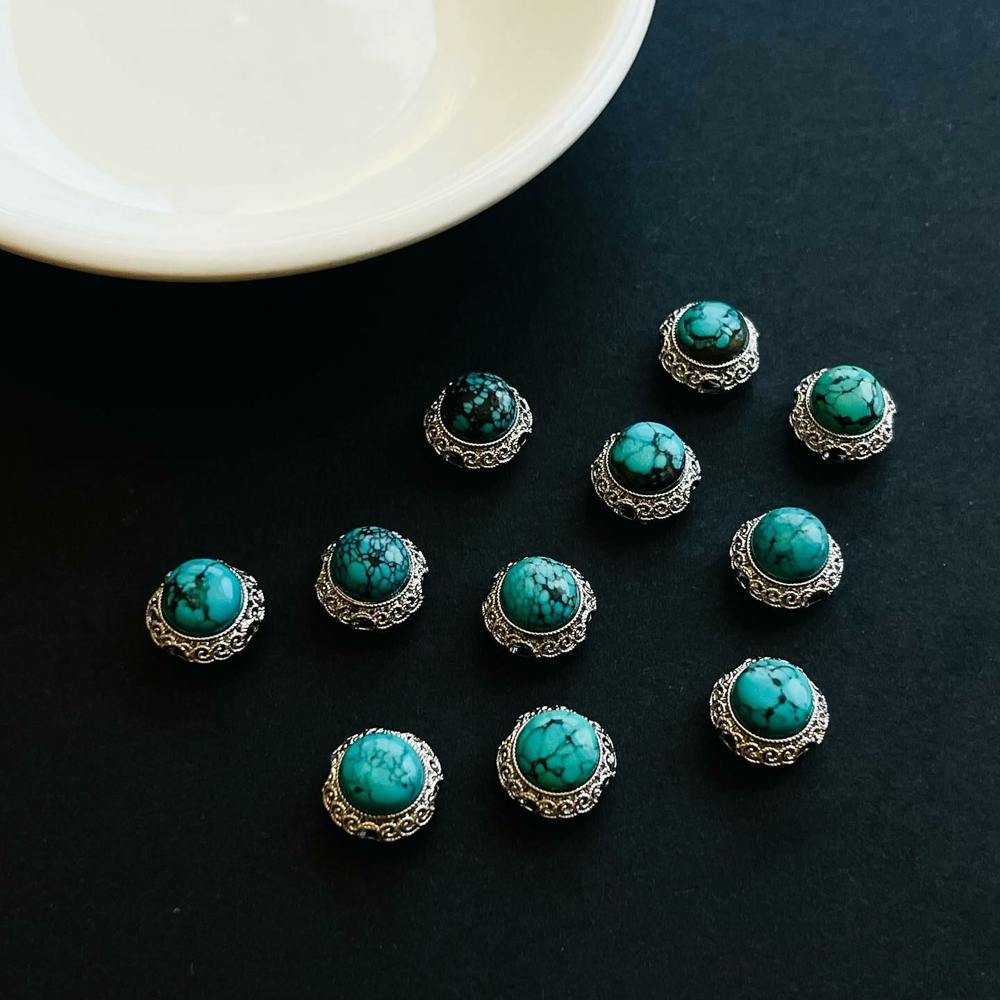 [原石] 綠松石 串珠配件