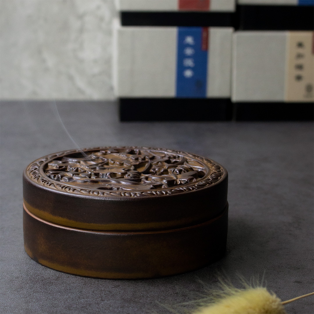 蝶戀花中式薰香爐