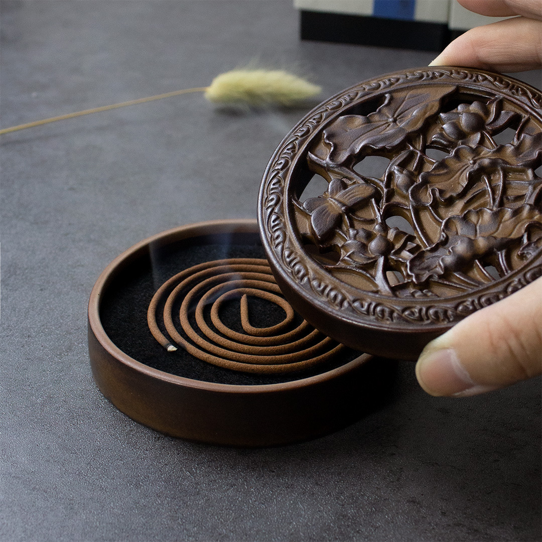 蝶戀花中式薰香爐