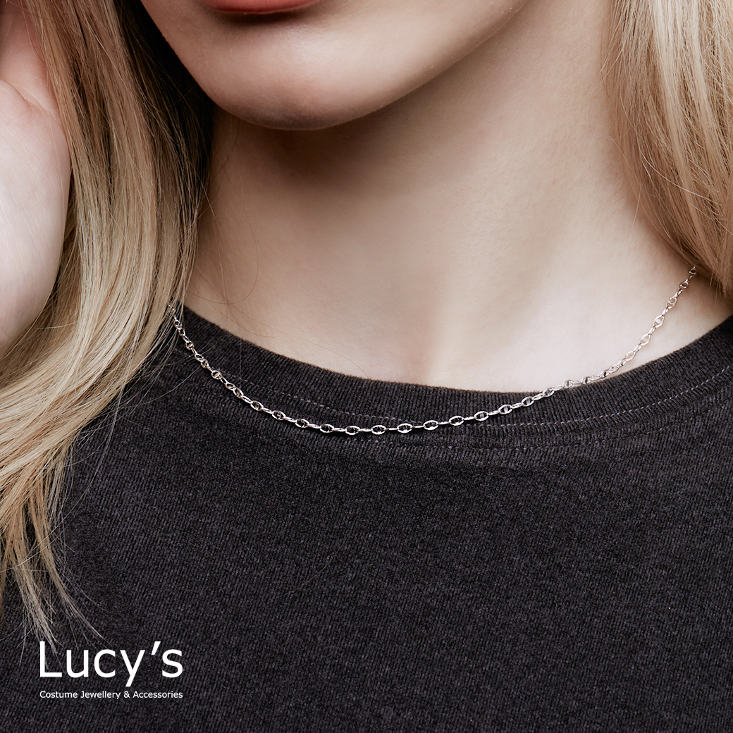 925純銀 小豬鼻 項鍊 (113319)