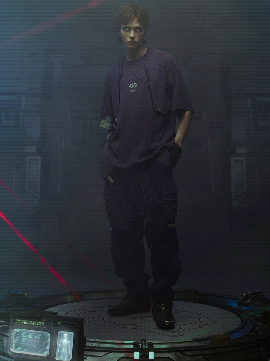 不作惡「深區近防卹_戰損版」 E11025 塵紫