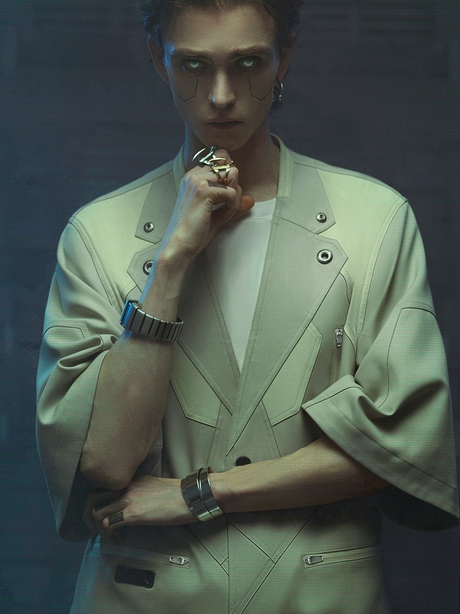 不作惡「Demiurge IV西服-沙梟」L11027 代基里灰綠