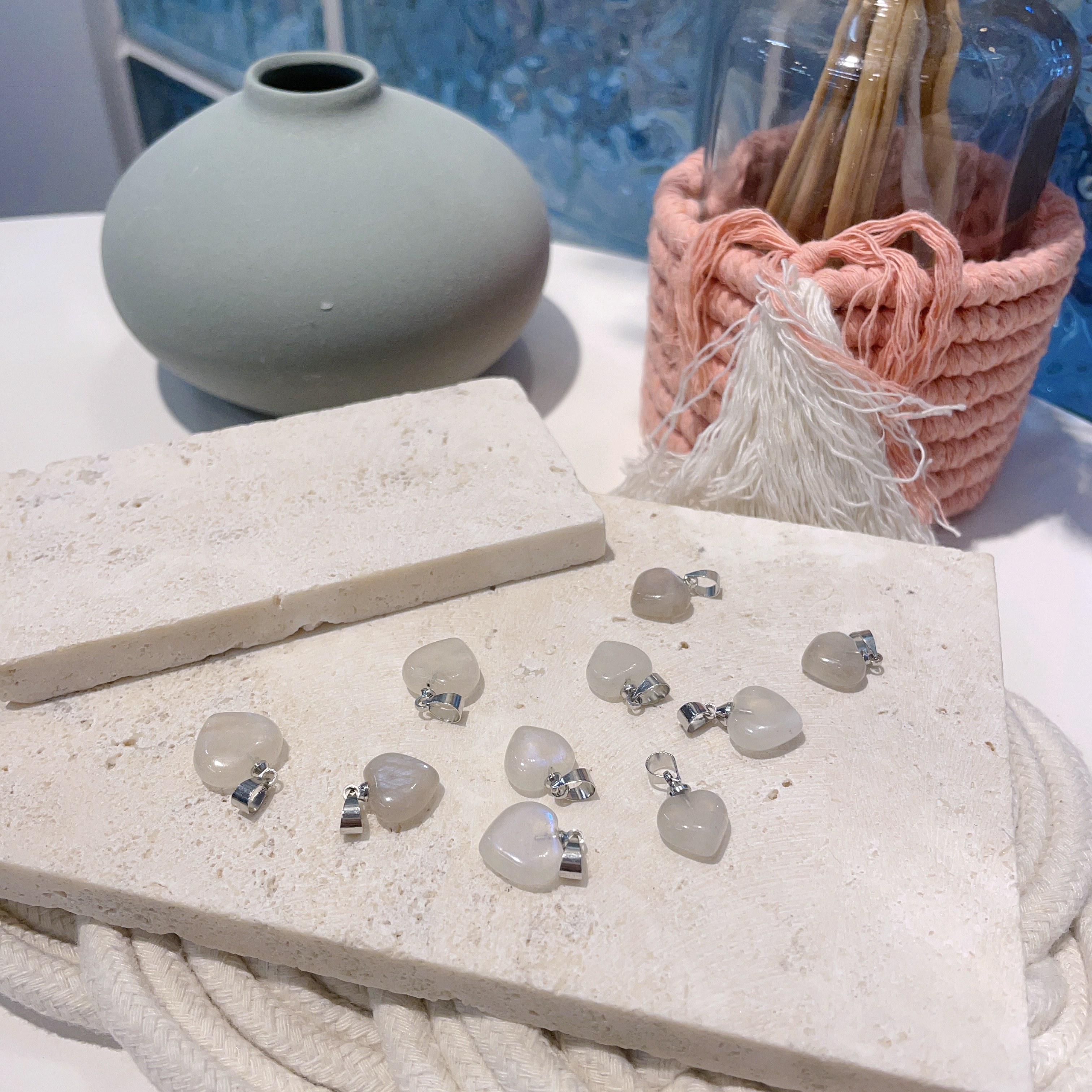 橙月亮/藍月亮心心吊咀