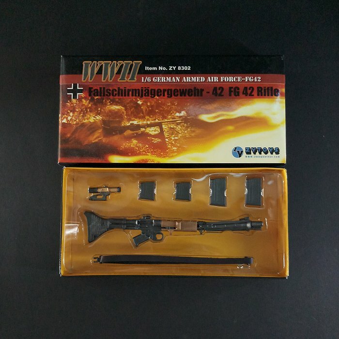 Zytoys 1/6 FG 42 MG+4x Ammo+Sling+Scope