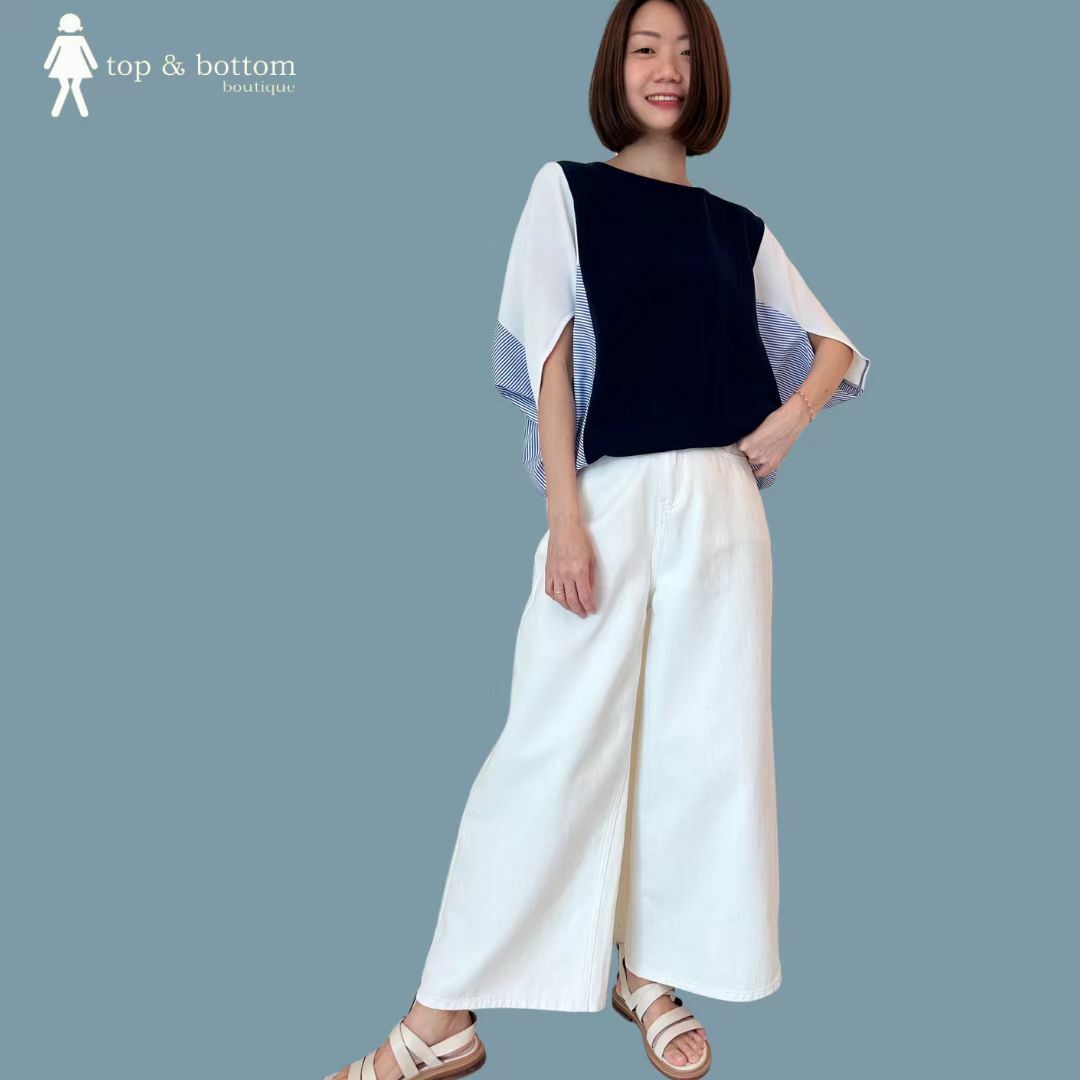 HIGH WAISTED WIDE LEG LONG JEANS