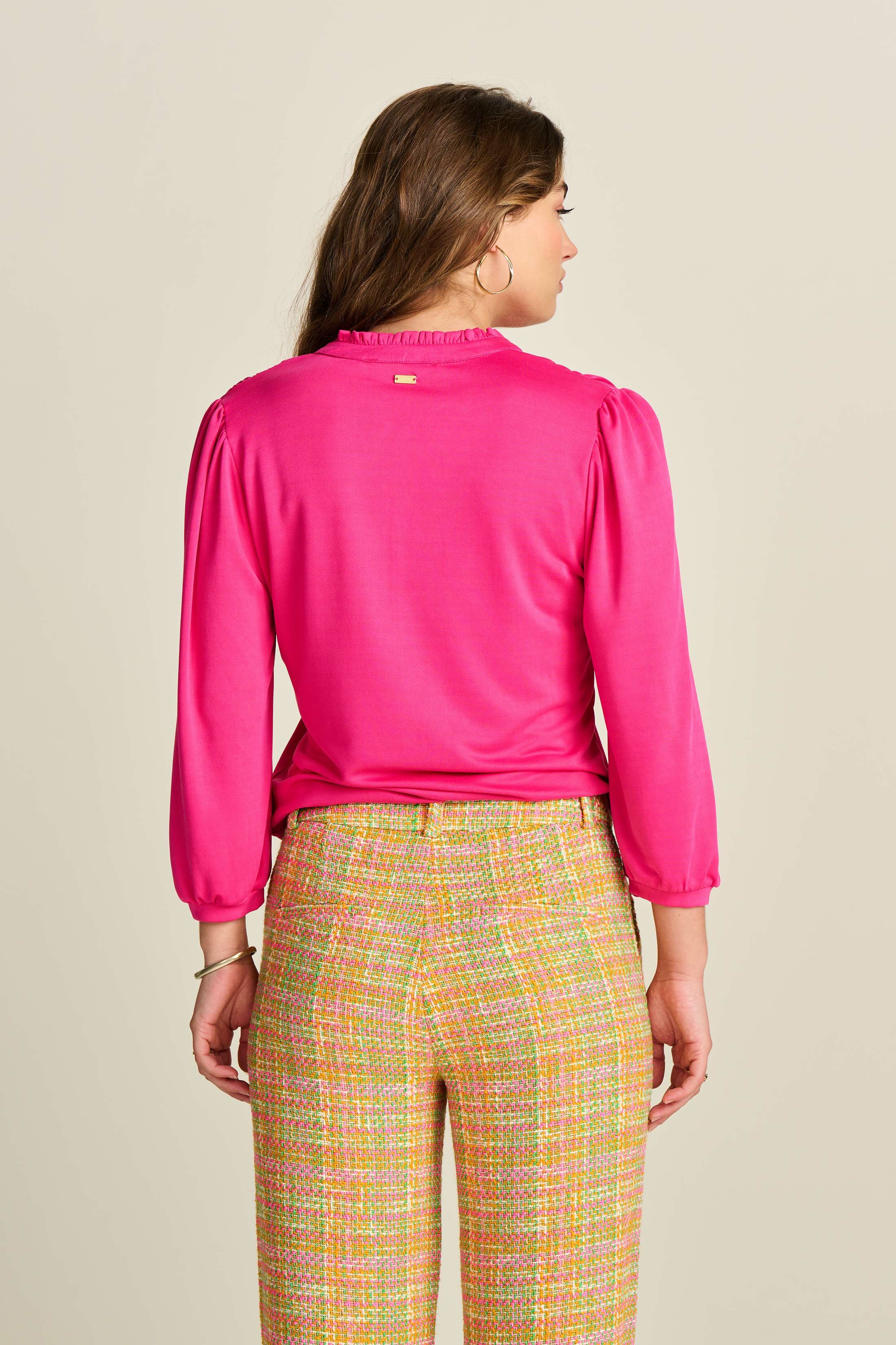 POM 荷葉邊領上衣